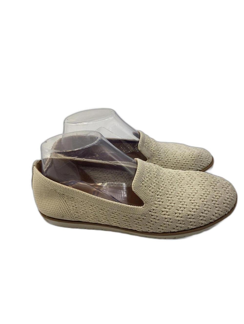 Zodiac Women's Shoes Tan Cream Size 8 M Kit Knit Loafers Slip On Flats Birch